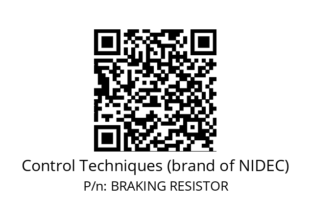   Control Techniques (brand of NIDEC) BRAKING RESISTOR