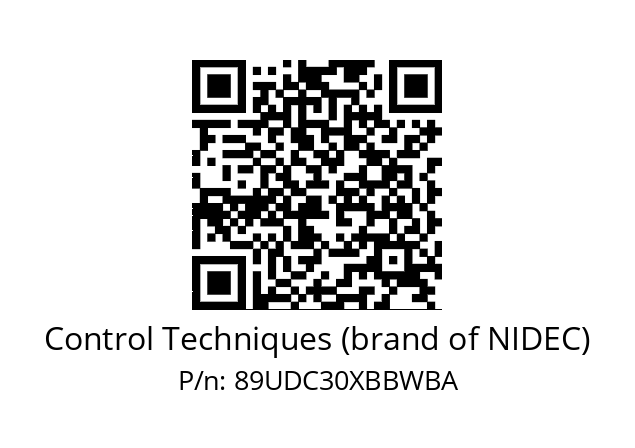   Control Techniques (brand of NIDEC) 89UDC30XBBWBA