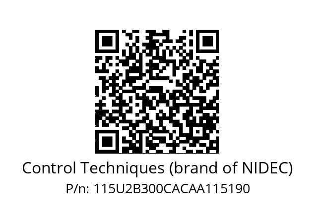   Control Techniques (brand of NIDEC) 115U2B300CACAA115190