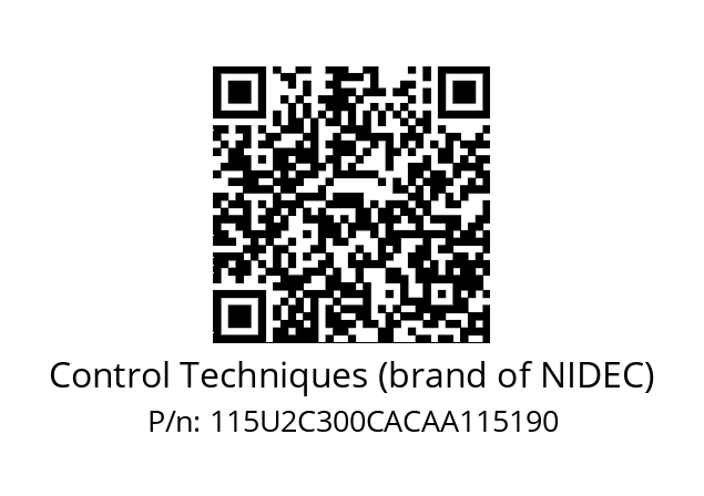   Control Techniques (brand of NIDEC) 115U2C300CACAA115190