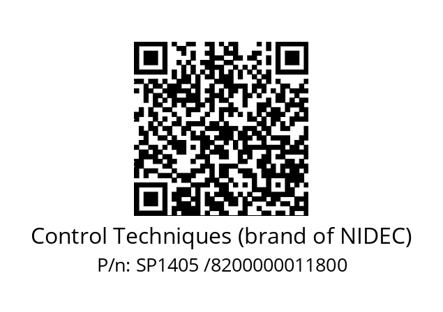   Control Techniques (brand of NIDEC) SP1405 /8200000011800