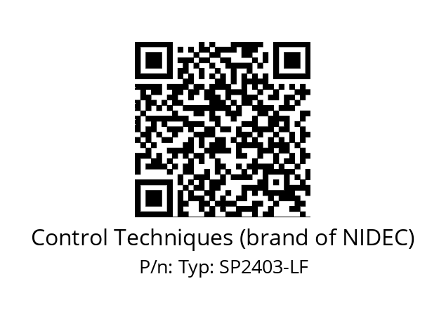   Control Techniques (brand of NIDEC) Typ: SP2403-LF