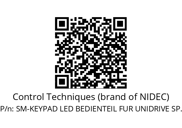   Control Techniques (brand of NIDEC) SM-KEYPAD LED BEDIENTEIL FUR UNIDRIVE SP.