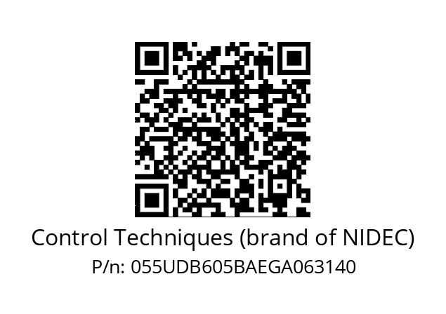   Control Techniques (brand of NIDEC) 055UDB605BAEGA063140