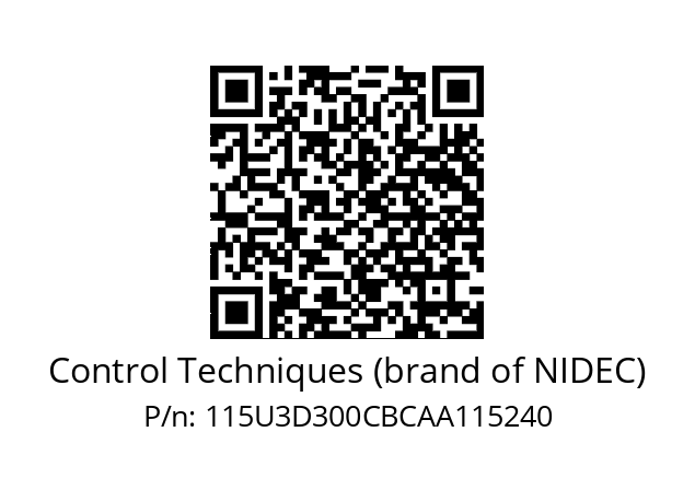   Control Techniques (brand of NIDEC) 115U3D300CBCAA115240