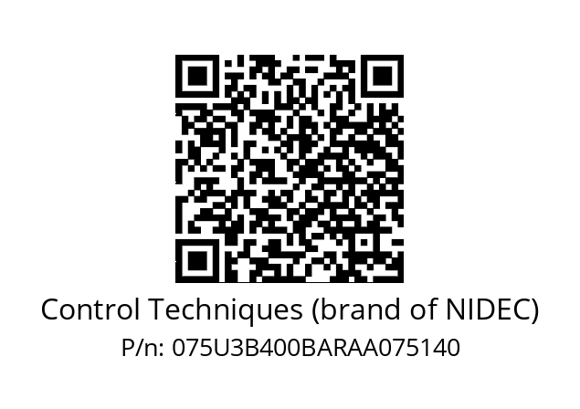   Control Techniques (brand of NIDEC) 075U3B400BARAA075140