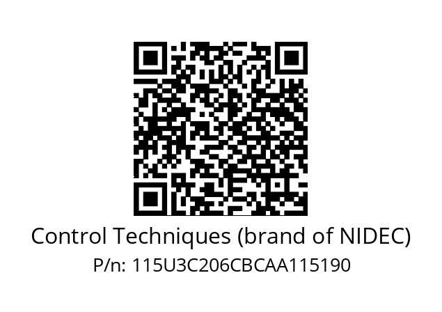   Control Techniques (brand of NIDEC) 115U3C206CBCAA115190