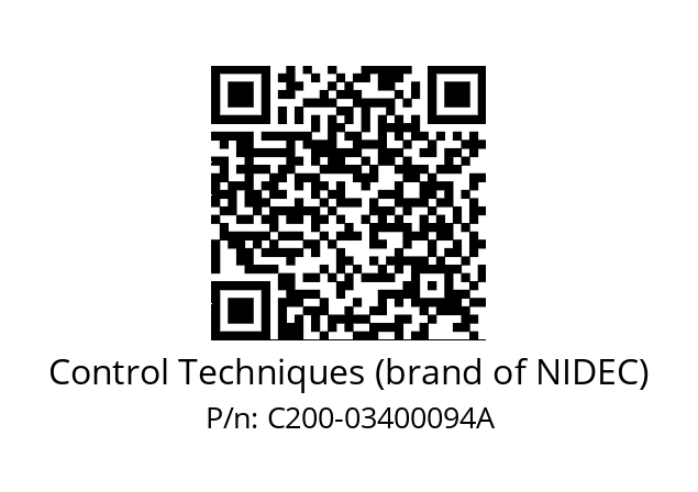   Control Techniques (brand of NIDEC) C200-03400094A