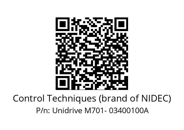   Control Techniques (brand of NIDEC) Unidrive M701- 03400100A