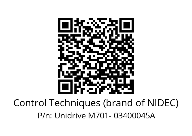   Control Techniques (brand of NIDEC) Unidrive M701- 03400045A