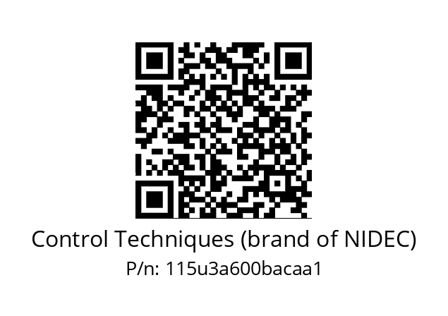   Control Techniques (brand of NIDEC) 115u3a600bacaa1