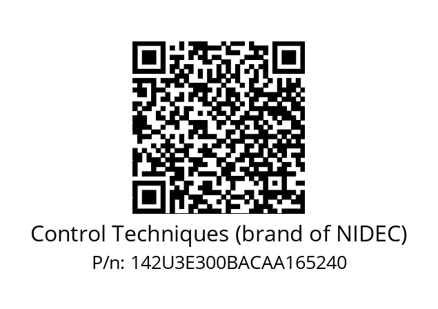   Control Techniques (brand of NIDEC) 142U3E300BACAA165240