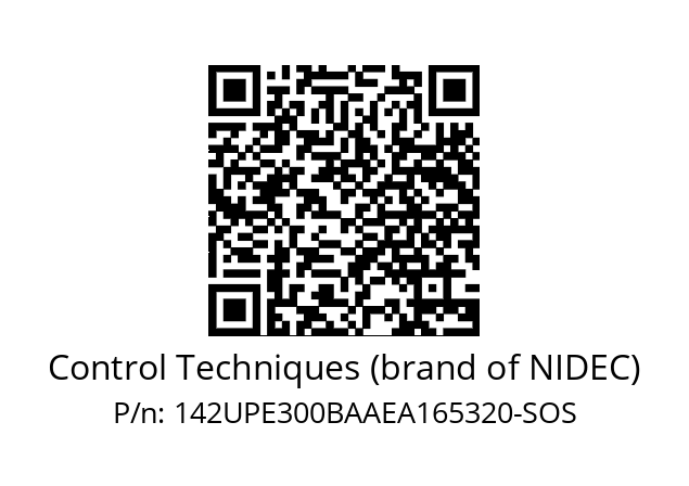   Control Techniques (brand of NIDEC) 142UPE300BAAEA165320-SOS