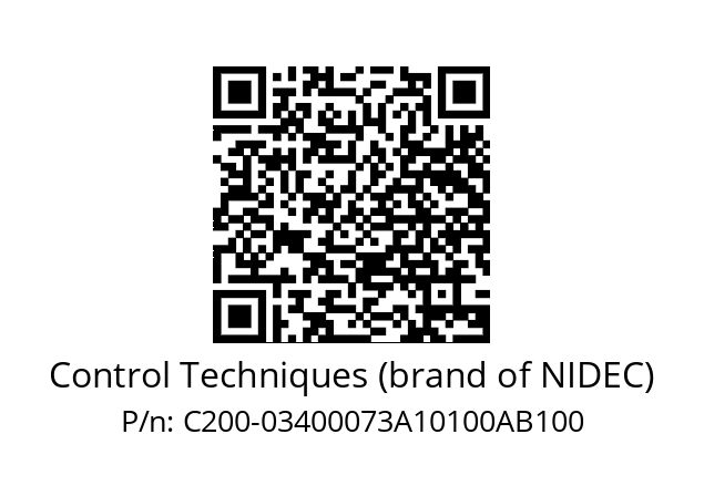   Control Techniques (brand of NIDEC) C200-03400073A10100AB100