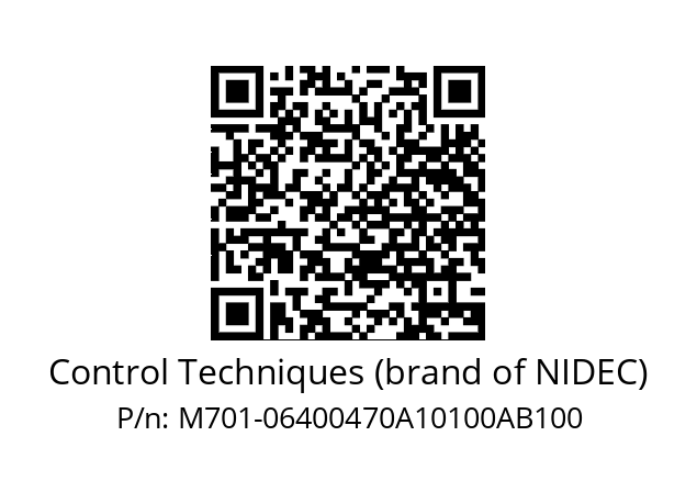   Control Techniques (brand of NIDEC) M701-06400470A10100AB100