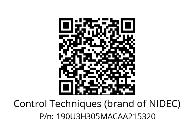   Control Techniques (brand of NIDEC) 190U3H305MACAA215320