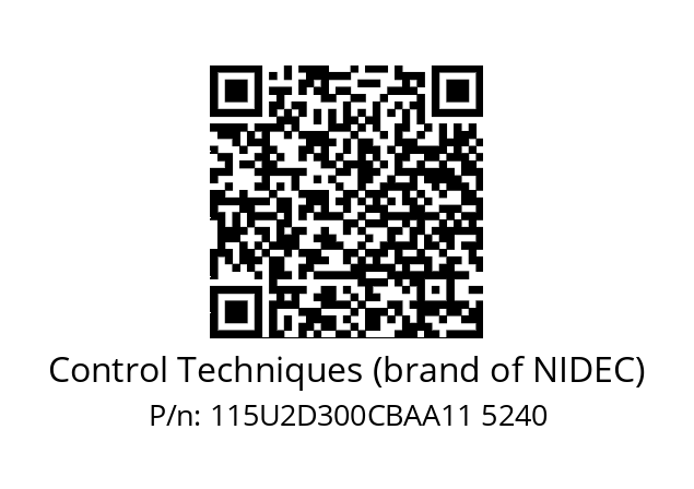   Control Techniques (brand of NIDEC) 115U2D300CBAA11 5240