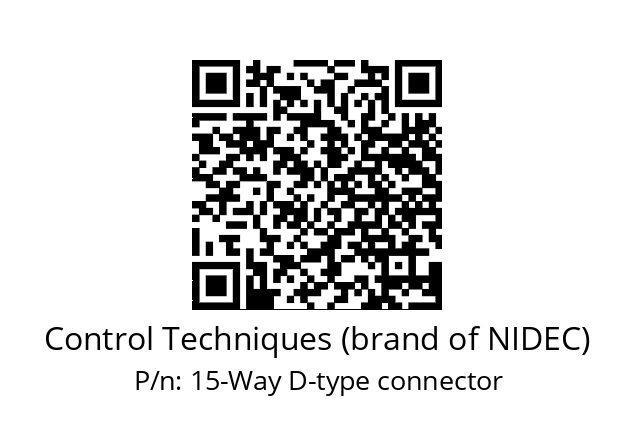   Control Techniques (brand of NIDEC) 15-Way D-type connector