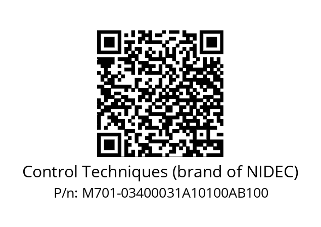   Control Techniques (brand of NIDEC) M701-03400031A10100AB100