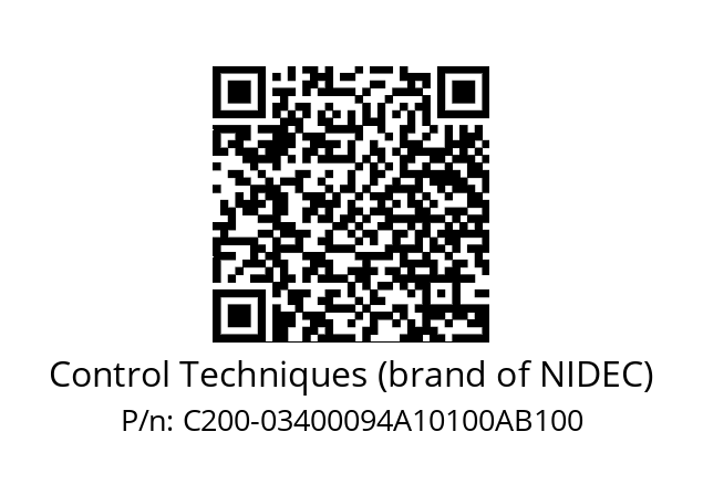   Control Techniques (brand of NIDEC) C200-03400094A10100AB100