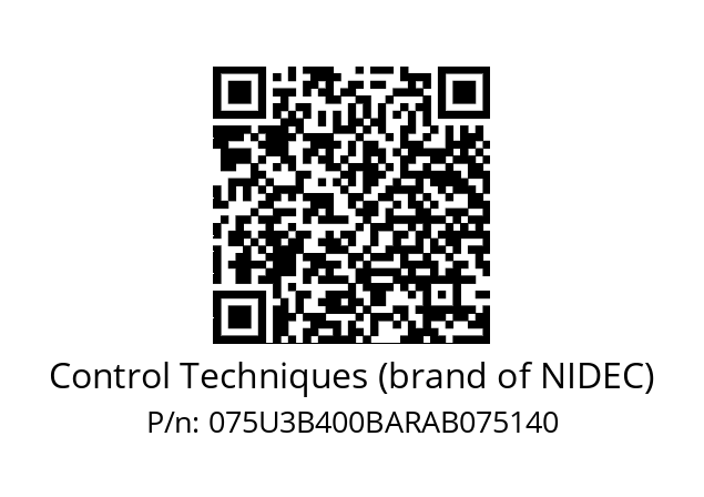   Control Techniques (brand of NIDEC) 075U3B400BARAB075140