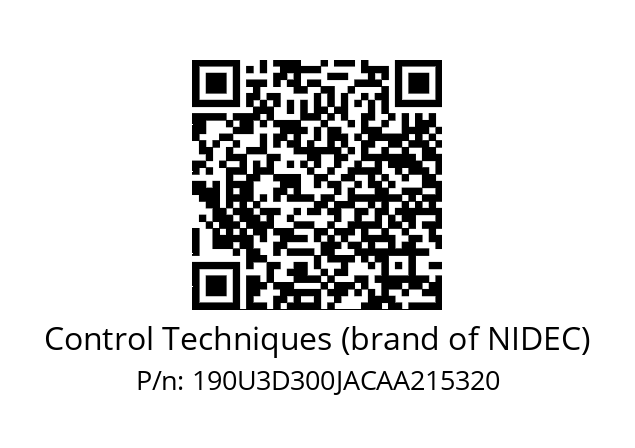   Control Techniques (brand of NIDEC) 190U3D300JACAA215320