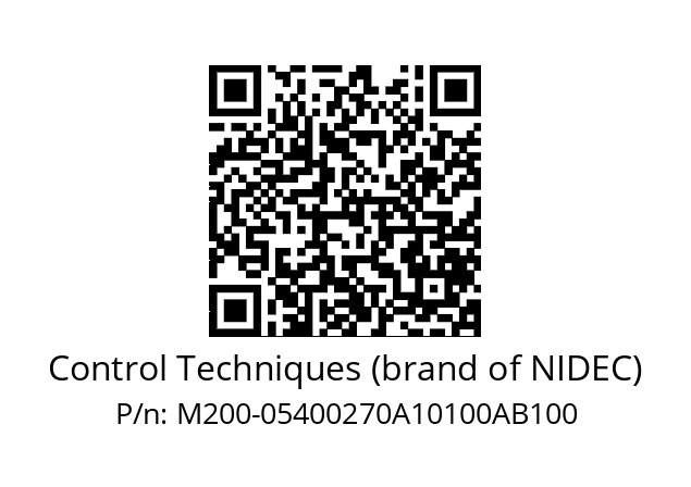   Control Techniques (brand of NIDEC) M200-05400270A10100AB100