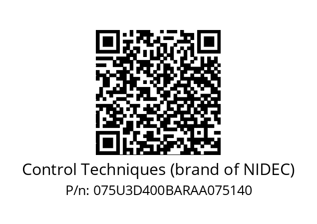   Control Techniques (brand of NIDEC) 075U3D400BARAA075140