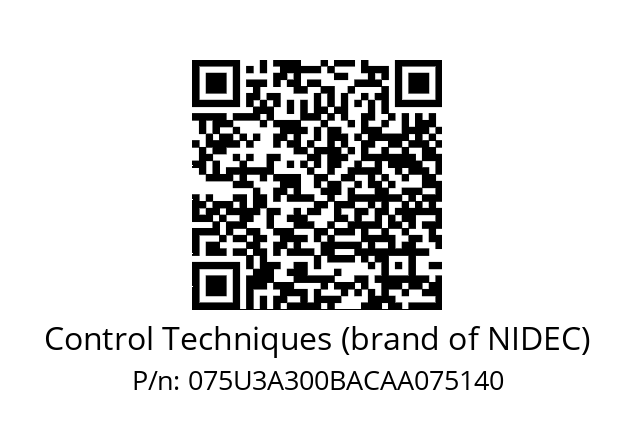   Control Techniques (brand of NIDEC) 075U3A300BACAA075140