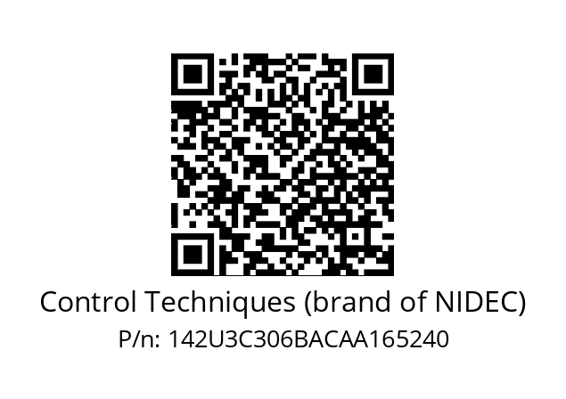   Control Techniques (brand of NIDEC) 142U3C306BACAA165240