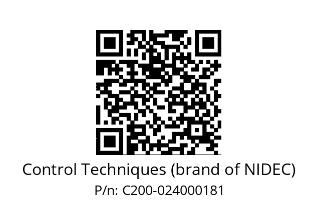   Control Techniques (brand of NIDEC) C200-024000181