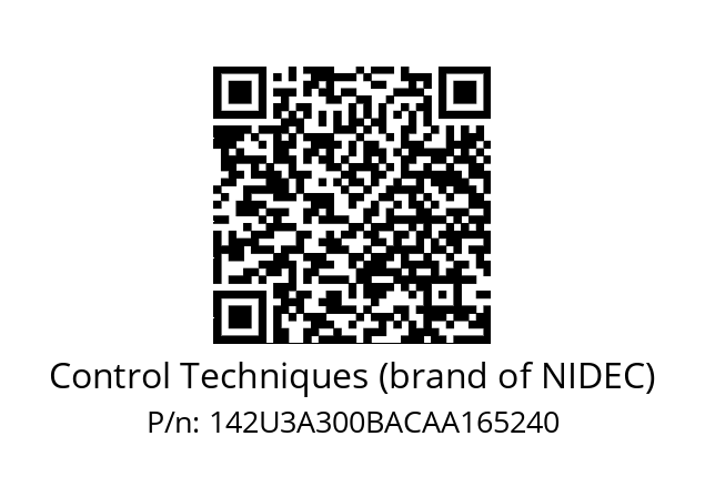   Control Techniques (brand of NIDEC) 142U3A300BACAA165240