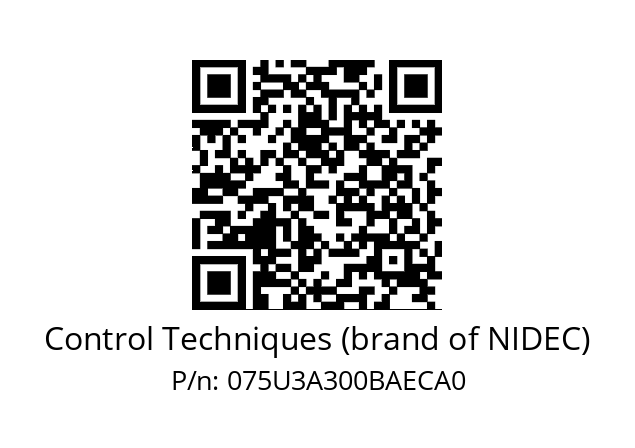   Control Techniques (brand of NIDEC) 075U3A300BAECA0