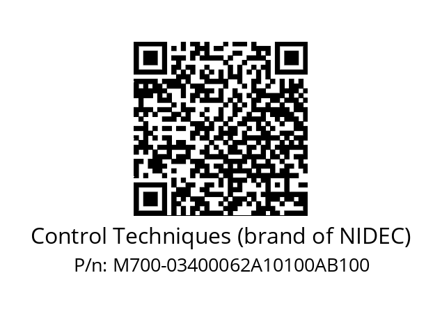   Control Techniques (brand of NIDEC) M700-03400062A10100AB100