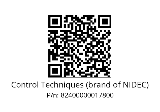   Control Techniques (brand of NIDEC) 82400000017800