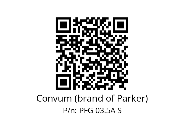   Convum (brand of Parker) PFG 03.5A S