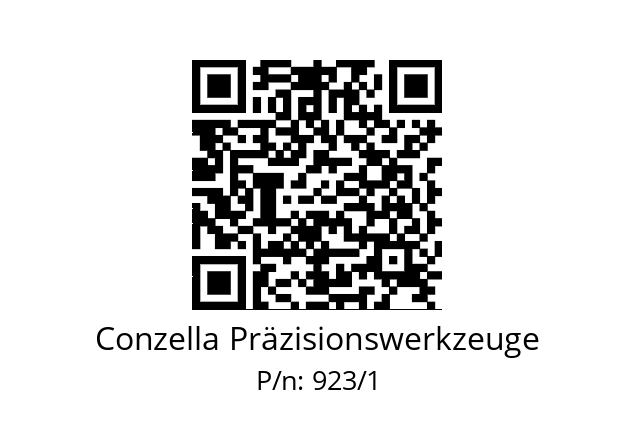   Conzella Präzisionswerkzeuge 923/1