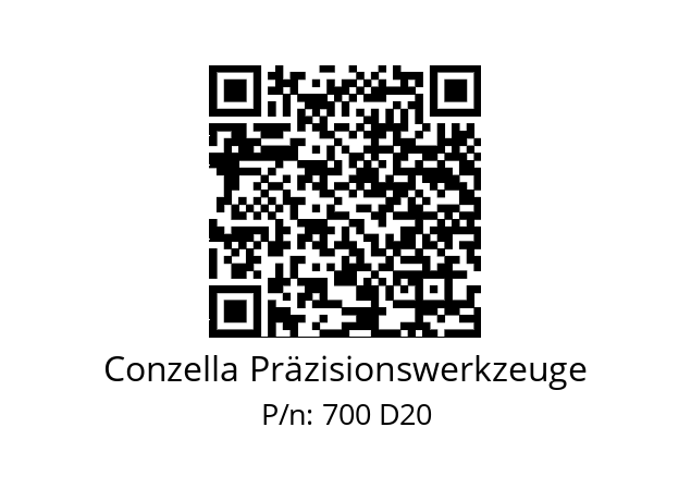   Conzella Präzisionswerkzeuge 700 D20