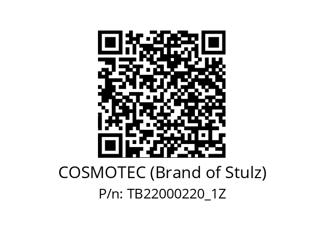   COSMOTEC (Brand of Stulz) TB22000220_1Z