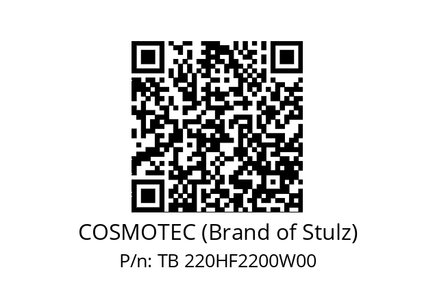   COSMOTEC (Brand of Stulz) TB 220HF2200W00