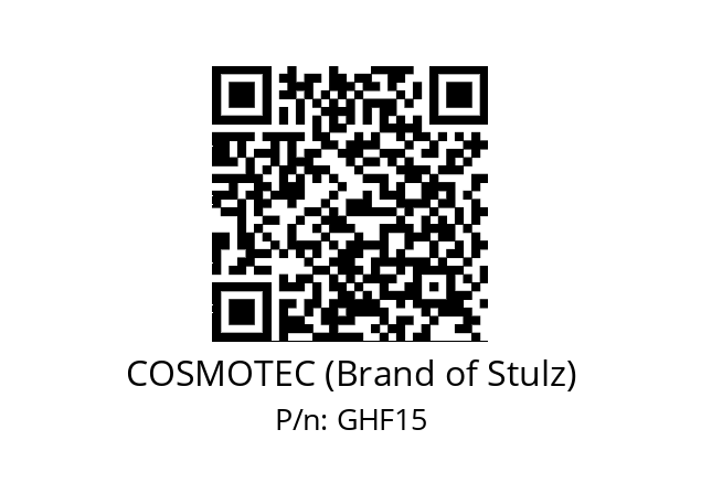   COSMOTEC (Brand of Stulz) GHF15