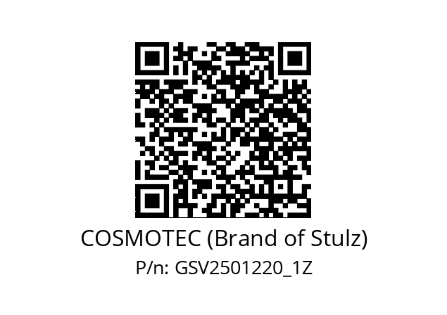   COSMOTEC (Brand of Stulz) GSV2501220_1Z