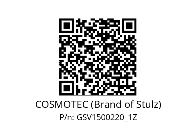   COSMOTEC (Brand of Stulz) GSV1500220_1Z