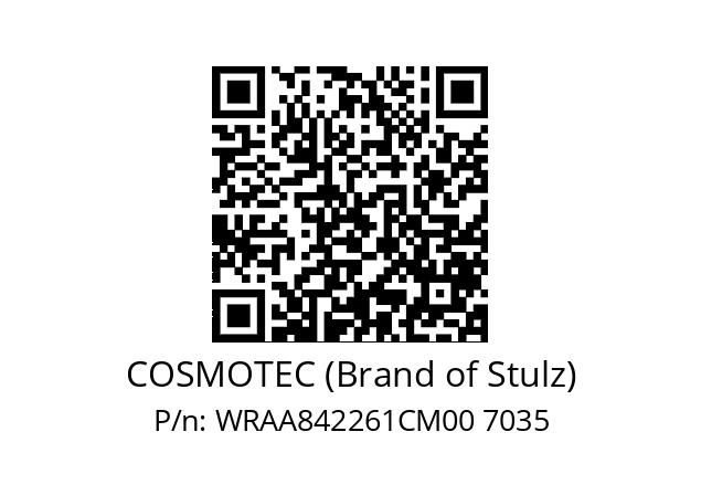   COSMOTEC (Brand of Stulz) WRAA842261CM00 7035