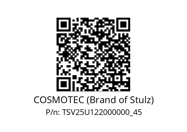   COSMOTEC (Brand of Stulz) TSV25U122000000_45