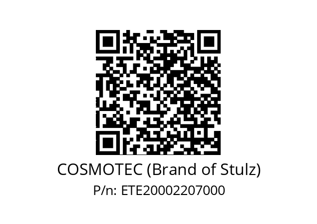   COSMOTEC (Brand of Stulz) ETE20002207000