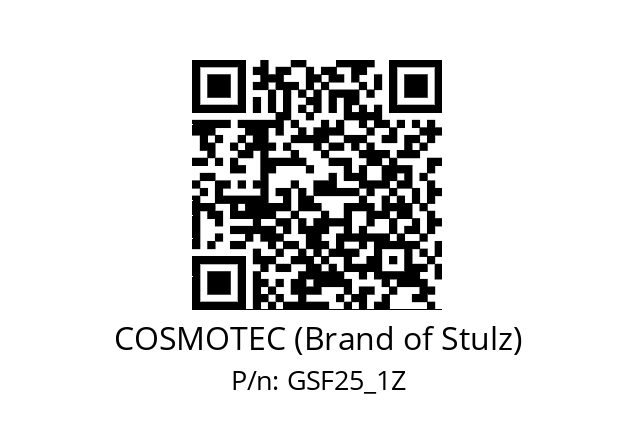   COSMOTEC (Brand of Stulz) GSF25_1Z