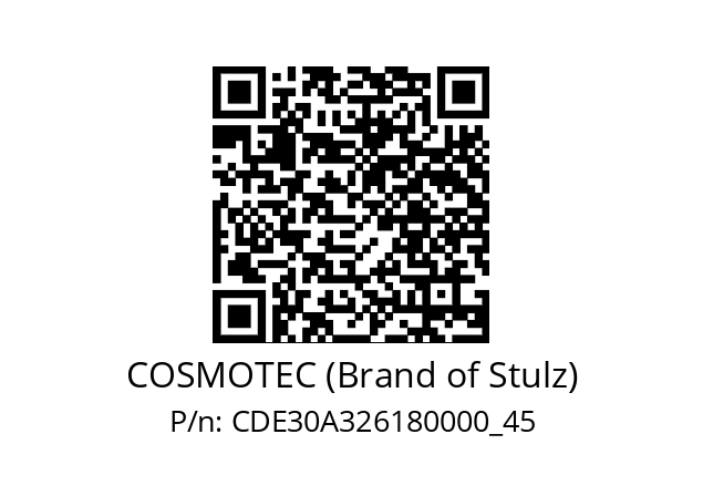   COSMOTEC (Brand of Stulz) CDE30A326180000_45