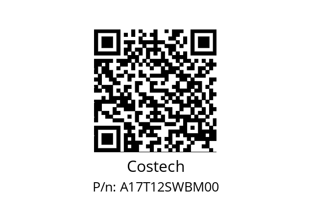   Costech A17T12SWBM00