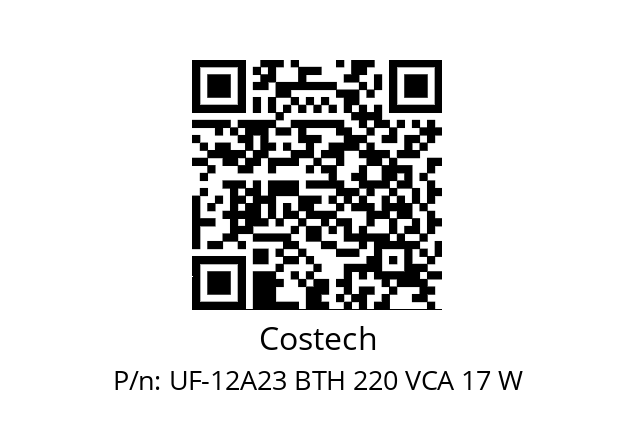   Costech UF-12A23 BTH 220 VCA 17 W